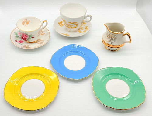 Vintage bone china tea cups - vintage,