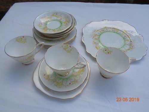 Vintage royal stafford tea set - stafford,
