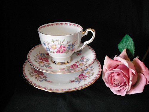 Royal stafford bone china trio - stafford,